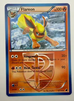 Pokemon Flareon 12/116 Plasma Freeze Team Plasma Rare NM - Image 1