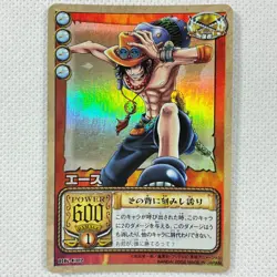 One Piece Cardgame Carddass Booster4 Holo RK-C02 Ace Bandai 2002 Japan - Image 1