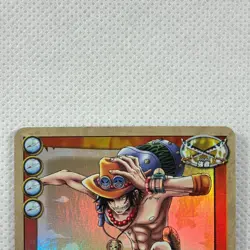 One Piece Cardgame Carddass Booster4 Holo RK-C02 Ace Bandai 2002 Japan - Image 3