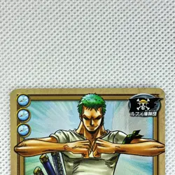 One Piece Cardgame Carddass Booster7 Holo TD-C02 Zoro Bandai 2004 Japan - Image 3