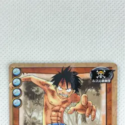 One Piece Cardgame Carddass EX Booster Pack3 Foil RG-C01 Luffy Bandai 2002 Japan - Image 3