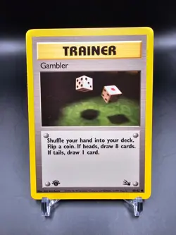 NM - Gambler - 60/62 - 1st Edition - Fossil - Pokemon Card - Image 1