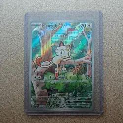 Pokemon Meowth Illustration Rare 106/094 Holo Me02: Phantasmal Flames 70 HP Card - Image 1