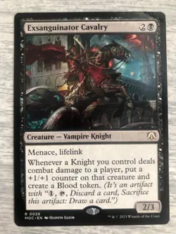 Exsanguinator Cavalry - March of the Machine Commander (MOC) - NM -FREE SHIPPING - Image 1