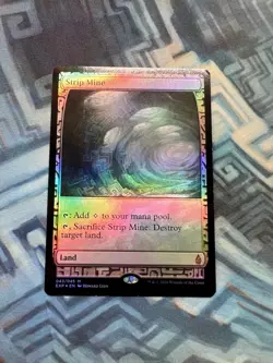 Foil Strip Mine EX/LP Zendikar Expeditions (Slight Corner Ding Please See Pics) - Image 1