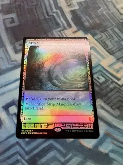 Foil Strip Mine EX/LP Zendikar Expeditions (Slight Corner Ding Please See Pics) - Image 4
