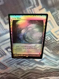 Foil Strip Mine EX/LP Zendikar Expeditions (Slight Corner Ding Please See Pics) - Image 5