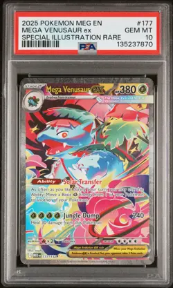 Mega Venusaur ex - Pokemon Mega Evolution Special Illustration Rare 177 - PSA 10 - Image 1