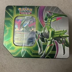 Pokemon Paradox Clash Iron Leaves ex Tin promo five packs NEW AND SEALED - Image 1
