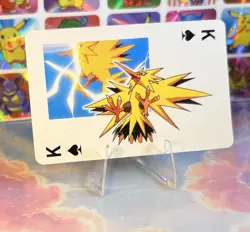 Pikachu Pokemon Vintage Playing Poker Card Charizard Nintendo - Prism Holo Back - Image 4