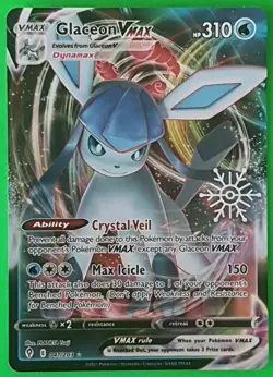 Glaceon VMAX - 041/203 - Pokemon Evolving Skies Sword Shield Ultra Rare Card NM - Image 1