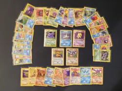 Fossil NM Part Complete Set Vintage Pokemon Dragonite holo LP 1999 Hypno Lapras - Image 1