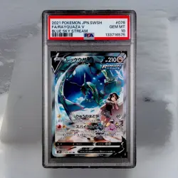 PSA10 Rayquaza V 076/067 SR Blue Sky Stream 2021 Pokemon Card Japanese Gem💎🥇💎 - Image 2