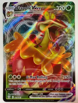 Pokemon Flapple VMAX 019/163 SWSH05: Battle Styles Holofoil card NM - Image 1