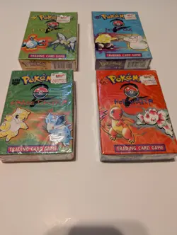 Pokemon Base Set 2 Set Of 4 Theme Decks Grass Chopper Hot Water Lightning Bug... - Image 1