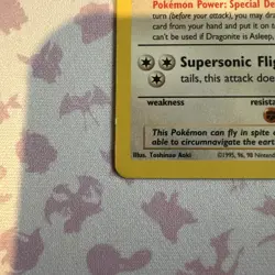 Pokemon 1999 WB First Movie Dragonite #5 WOTC Black Star Promo EX/NM - Image 3