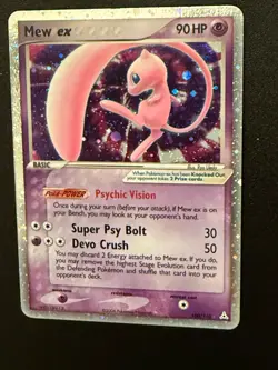 2006 Pokemon EX Holon Phantoms Mew EX Holo Foil Rare 100/110 - Image 1