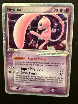 2006 Pokemon EX Holon Phantoms Mew EX Holo Foil Rare 100/110 - Image 2