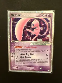 2006 Pokemon EX Holon Phantoms Mew EX Holo Foil Rare 100/110 - Image 4