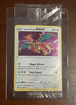 Special Delivery Bidoof SWSH177 Pokemon Center Promo SEALED Swirl -Read Descrip - Image 1