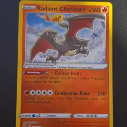 Pokemon Radiant Charizard Radiant Rare 020/159 Crown Zenith EN - Image 1