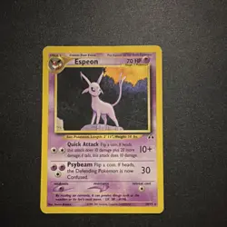 Pokemon Espeon Rare 70 HP Neo Discovery Unlimited 20/75 Regular 2001 - Image 1