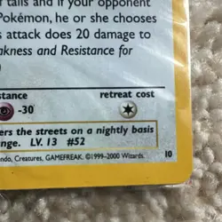 Pokemon Meowth Holo #52 Gameboy Promo 2000 - Image 5