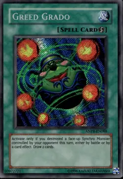 Greed Grado Unl Ed Secret Rare ANPR-EN088 Yu-Gi-Oh! - Image 1