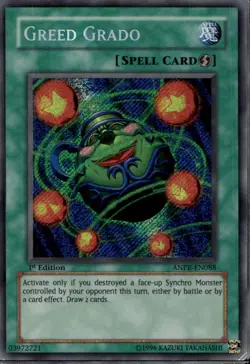 Greed Grado 1st Ed Secret Rare ANPR-EN088 Yu-Gi-Oh! - Image 1