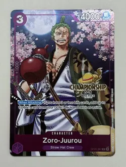 Zoro-Juurou OP05-067 CS 25-26 Event Pack Promo Championship Stamp - One Piece - Image 1