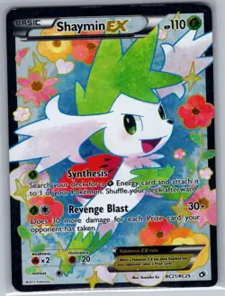 Shaymin EX (Full Art) RC21/RC25 Legendary Treasures - Pokemon Card - LP - Image 1