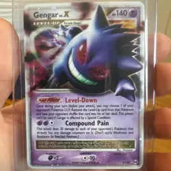 Pokemon Gengar TCG LV.X Platinum Arceus Holo Ultra Rare Card 97/99 LP - Image 1