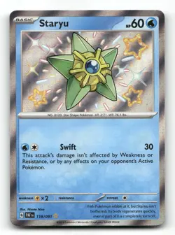 Staryu 118/091 - Paldean Fates - Pokemon Card NM/M - Image 1