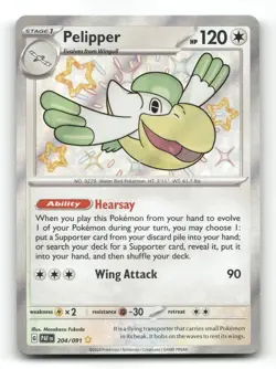 Pelipper 204/091 - Paldean Fates - Pokemon Card NM/M - Image 1