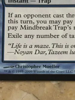 MTG Magic the Gathering Mindbreak Trap (57/280) Zendikar - Image 2