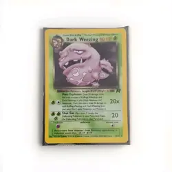 Pokemon Dark Weezing 60 HP Team Rocket Holo Rare Unlimited 14/82 Card WOTC - Image 1
