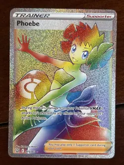 Pokemon Battle Styles Phoebe 175/163 Secret Rare Rainbow Holo - Image 1