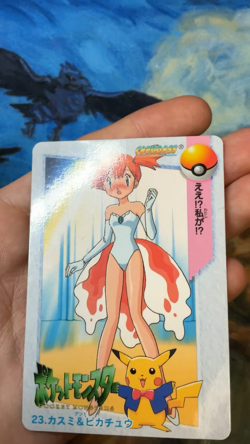 Anime Collection Misty Pikachu 23 Carddass Bandai Japanese Pokemon 1998 #2623 - Image 2