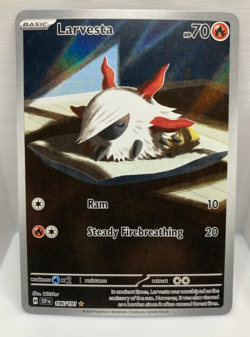 Pokemon TCG Larvesta 196/191 Illustration Rare Surging Sparks NM/M - Image 1
