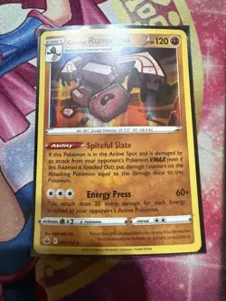 Pokemon Chilling Reign "Galarian Runerigus" 83/198 / Holo Rare / LP - Image 1