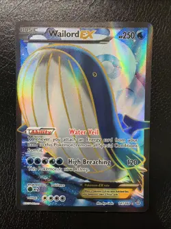Pokemon Wailord EX (147 Full Art) 147/160 XY - Primal Clash Holo LP/NM - Image 1