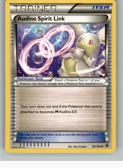 AUDINO SPIRIT LINK 92/124 UC FATES COLLIDE POKEMON NM - Image 1