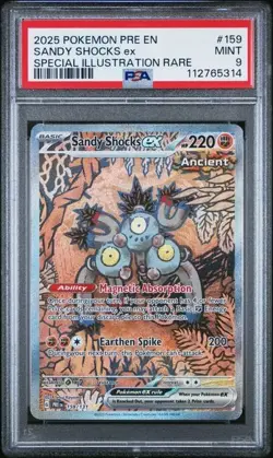 PSA 9 Sandy Shocks ex 159/131 Special Illustration Rare - Pokemon TCG Prismatic - Image 1
