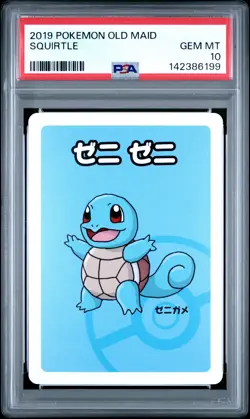 2019 POKEMON OLD MAID SQUIRTLE PSA 10 - Image 1