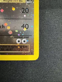 Hitmonchan Best of Game Winner #2 Reverse Holo Vintage Pokemon TCG - Image 3