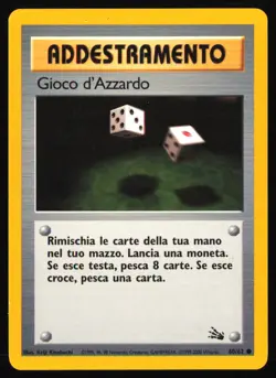 Gambler 60/62 Fossil - Pokemon TCG - ITALIAN - MP - Image 1