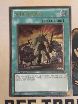 A Hero Lives GENF-EN098 Ultimate Rare 1st Edition YuGiOh! NM EURO - Image 3