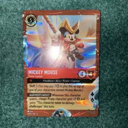 NEW! Disney Cruise Line Lorcana TCG Mickey Mouse Pirate Captain Foil Promo 13/P3 - Image 3