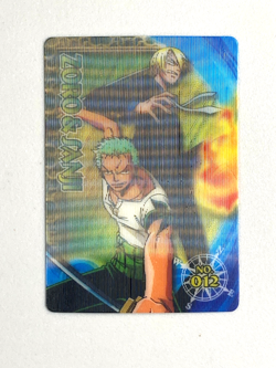 Zoro and Sanji - No.012 - One Piece Ensky 3D Card Collection Japanese - Image 1