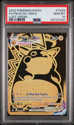 Pikachu VMAX PSA 10 Lost Origin TG29 Pokemon Card Gem Mint - Image 1
